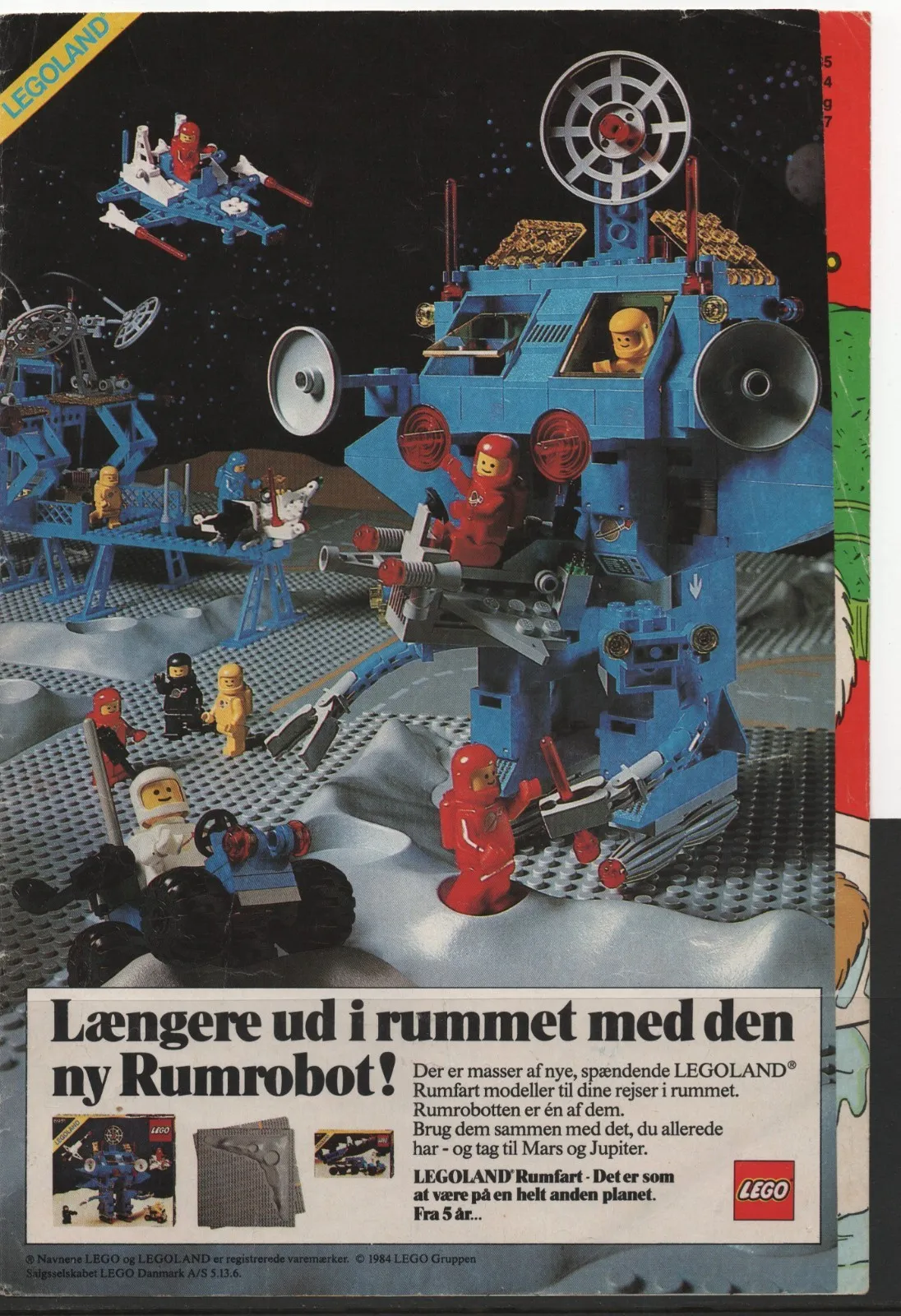 LEGO ADVERTISING INSERTS #  2-1024 # SPACE # 1984 #