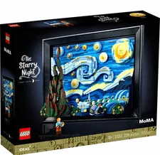 LEGO - Vincent Van Gogh Starry Night 2316pcs Display Stand - No Box/Manual