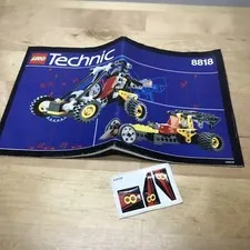 Vintage LEGO Instruction MANUAL & Stickers ONLY No Bricks Technic 8818 vehicle