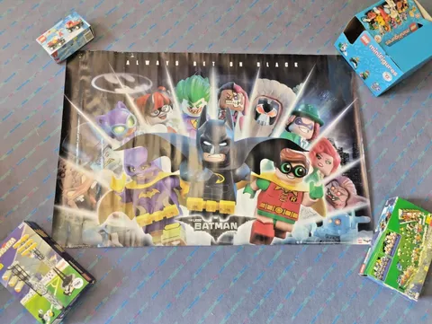 LEGO Batman Movie Promotion Poster Advertisement Merch RARE 70907 70914 Display