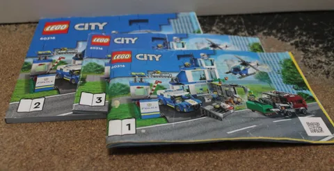 LEGO CITY Police Station 60316 Instruction #1 #2 & #3 Manuals Booklet