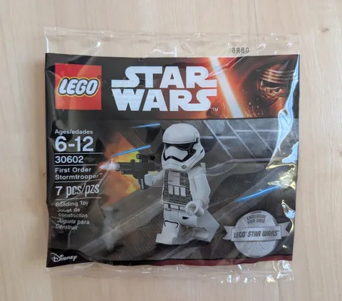 New in Sealed Polybag - LEGO Star Wars First Order Stormtrooper Minifig (30602)