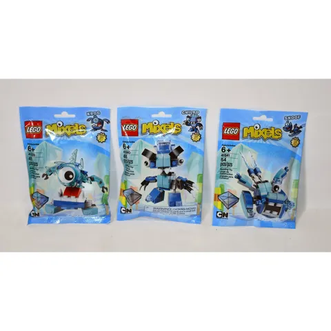 3 LEGO Sealed Mixels Series 5 41539 Krog 41540 Chilbo 41541 Snoof Polybags READ