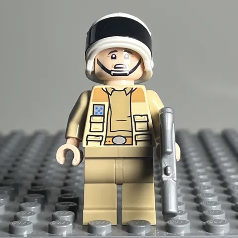 LEGO Star Wars Minifigure Captain Antilles - Dark Tan Shirt Large Rank sw1328 1M