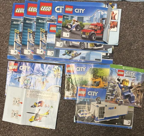 LEGO City 60141 Instruction Manuals Only! 10 Books Only No Bricks
