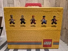 LEGO 2006 Yellow Carrying Case w/ Handle, 27 Compartments Organizer Minifigures 