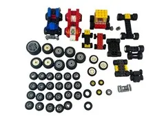 Lego Lot Wheels + Tires + Rims  + Cars + Truck  + Misc.