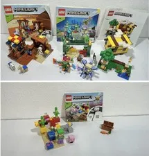 Lego Minecraft Lot of 4 sets, 21167, 21180, 21241 & 21164 - READ DESCRIPTION