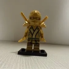 LEGO Ninjago Golden Lloyd Minifigure Gold Ninja w/ Armor & Swords Genuine