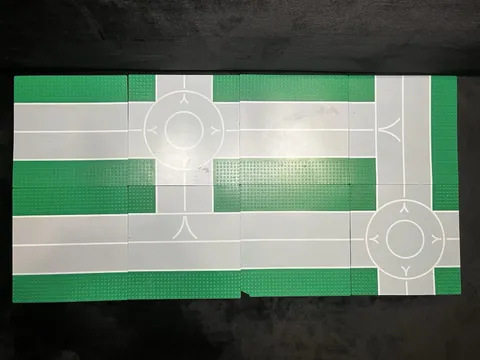 Vintage LEGO 6392 Airport Runway Baseplate Base Plate Road Town City Lot of 8