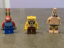 LEGO SpongeBob SquarePants: Krusty Krab Adventures 3833 Minifigures Lot Of 3