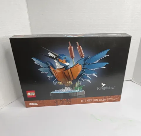 LEGO Icons Kingfisher Bird 10331 834pcs 18+ Complete Set Boxed