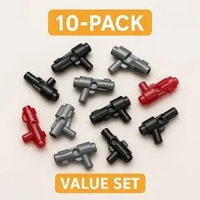 LEGO® Stud Shooter Mini Blaster Guns – 10-Pack Value Set