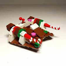 LEGO Star Wars Gingerbread Snowspeeder Microfighter MOC/Custom