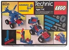 LEGO Technic 8035 Universal Building Set 1986 Vintage Complete Box Manual