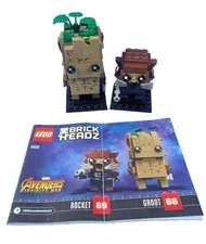 LEGO BRICKHEADZ Groot & Rocket (41626) - Used - 100% Complete W/Instructions