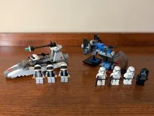 LEGO Star Wars: Imperial Dropship, 7667 & Rebel Scout Speeder, 7668 - Complete
