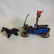 Lego #6038 Wolfpack Renegades Incomplete- Wagon, Horse, Bird, Flag -As Pictured