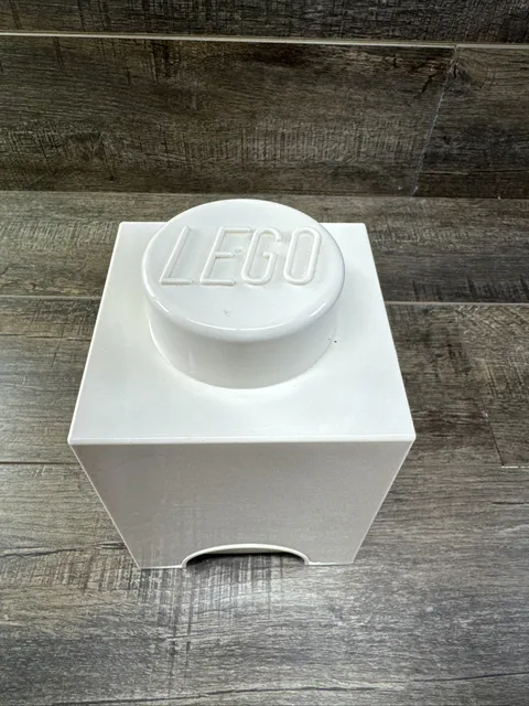 Genuine Lego Single Stud White Storage Box Perfect For Small Pieces Figures