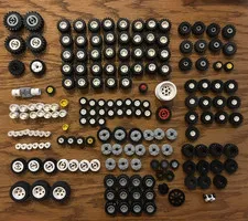 Lego Lot Wheels + Tires + Rims  + Cars + Truck + Variety + Misc.