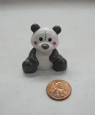 Lego Duplo BABY TEDDY PANDA BEAR Chinese Animal Zoo Stuffed Animal Heart Cheeks