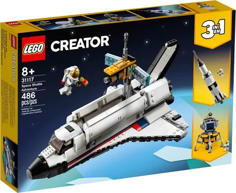Lego Creator 3-in-1 Space Shuttle Astronaut Figure Building Set 144pcs New