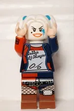 Lego Minifigure Harley Quinn tlm134 ( Lego Movie 2-Apocalypseburg - 70840 ) Rare