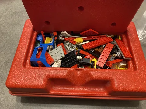 Vintage Red Lego Case Filled With 1980s/90s Lego