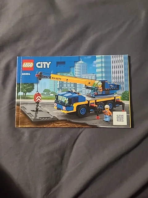 LEGO City 60324 Mobile Crane Manual Instruction Book ONLY No Bricks