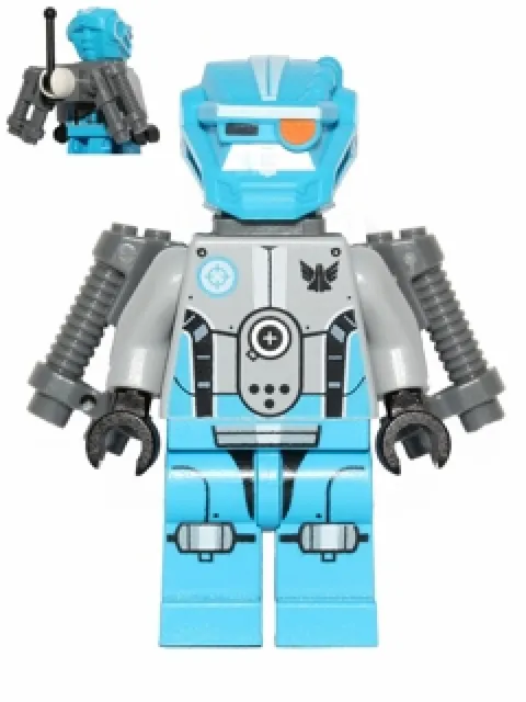 Lego Galaxy Squad Dark Azure Robot Sidekick With Jet Pack Minifigure 70700 New