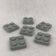 LEGO 3022 Light Bluish Gray Plate 2 x 2 (x6)