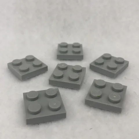 LEGO 3022 Light Bluish Gray Plate 2 x 2 (x6)