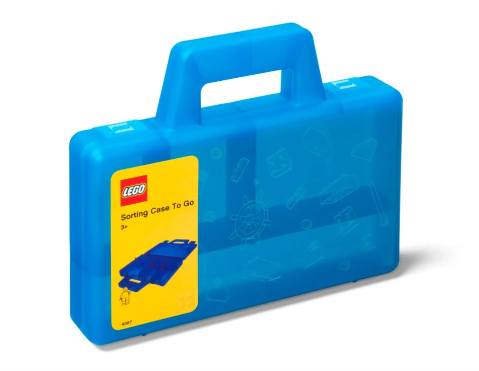 LEGO Storage Products: 40870002 Sorting Case To Go Transparent Blue NEW