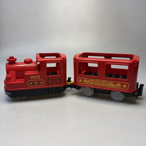 LEGO Duplo 10874~#925 Motorized Red Locomotive Train & Passenger Car ONLY~Tested