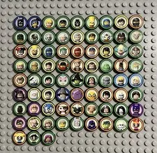 Lego Dimensions Minifigure Playable Tiles Icons Characters Custom Printed x75