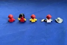 LEGO Homemaker Vintage Native American Red Indians Figures Boat Paddle 215 1977