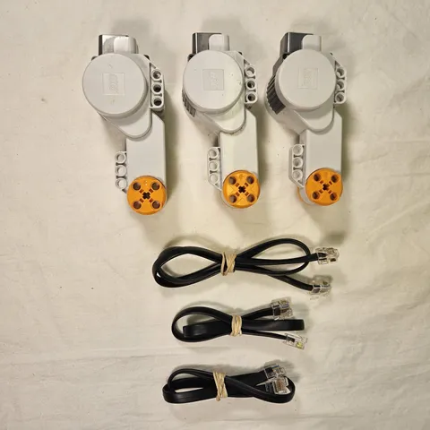 LEGO Mindstorms NXT Servo Motors Lot of 3 With Cables Robotics Parts Tested 2006
