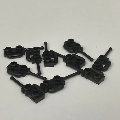 Lego 3962 Walkie Talkie Black Replacement Parts Pieces Lot of 10