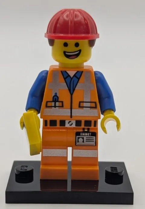 The LEGO Movie Series 1 Minifigure - HARD HAT EMMET - 71004 (tlm003)  coltlm-3