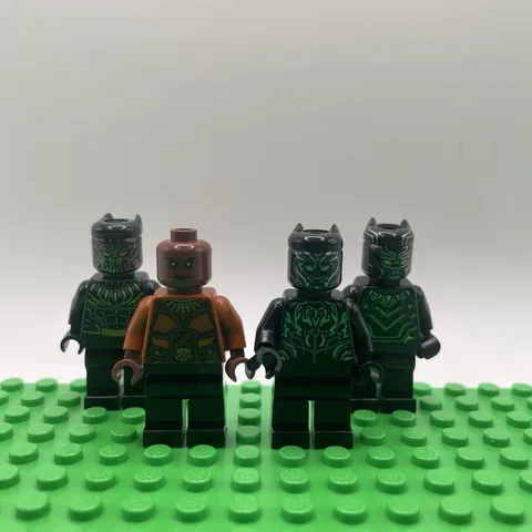 LEGO Black Panther Minifigure Lot of 4 Okoye Erik Killmonger 76099 Marvel
