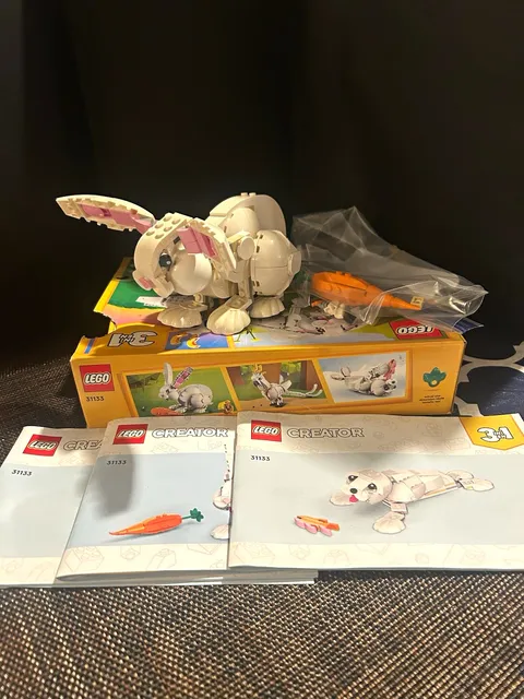 LEGO Creator 3-in-1 31133 White Rabbit 258pcs Complete Set w/ Box & Instructions