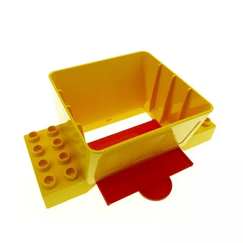 1x Lego Duplo Ball Track Funnel Yellow Slide Plate Red 31026 3102524 31025