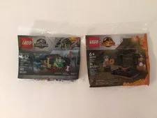 Lego Jurassic World Sets. New. Dinosaur Market And Baby Velociraptor Playpen