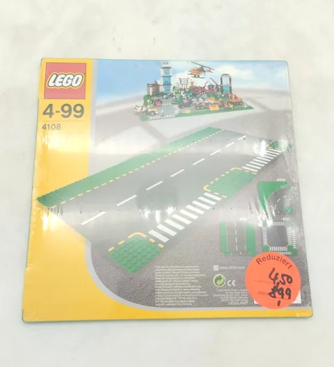 LEGO 4108 T-Junction Road Plates MISB New Sealed Vintage Town Road Plates