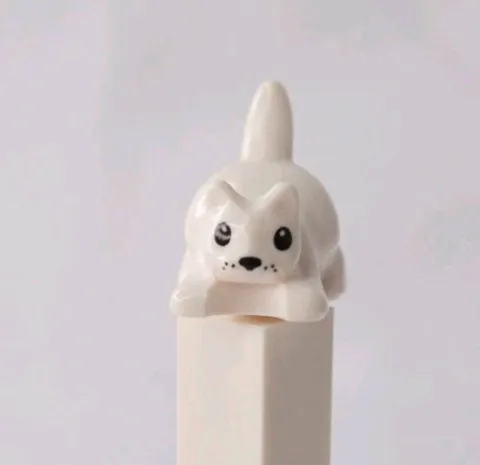 Lego Animal  Kitty Cat / Crouching Animal White 