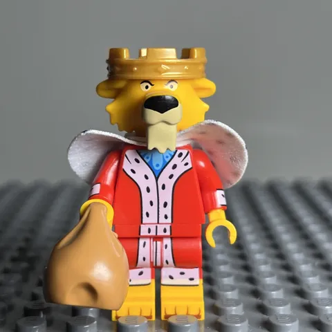 LEGO Prince John Minifigure, Disney 100, dis106, w/ Accessories - 1C
