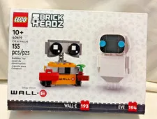 Lego Brickheadz: Eve & Wall-E (40619) 155 Pieces NEW SEALED - Box Not Perfect
