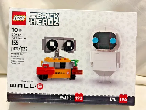 Lego Brickheadz: Eve & Wall-E (40619) 155 Pieces NEW SEALED - Box Not Perfect