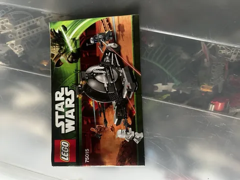 LEGO STAR WARS 75015 Corporate Alliance Tank Droid Instruction Manual Only