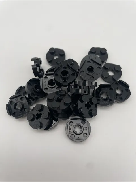 Lego 25x 4032 Plate Round Black Black Plate Round 403226 4032b